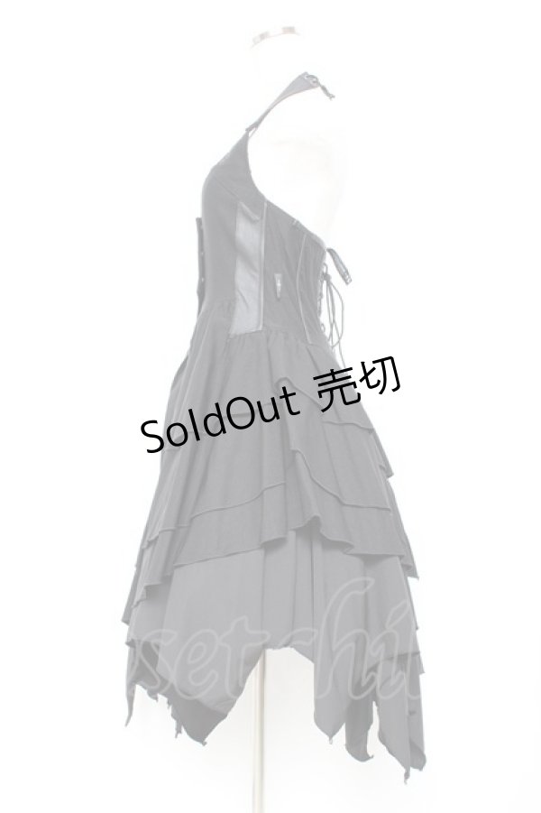 画像2: Ozz Croce / イレギュラーホルターワンピース  黒 Y-25-11-05-136-OO-OP-SZ-ZY (2)