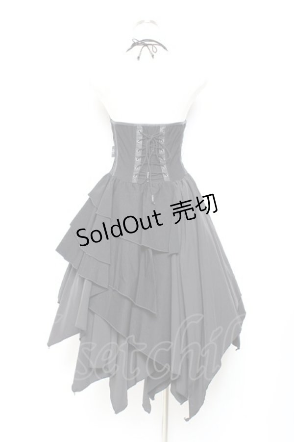 画像3: Ozz Croce / イレギュラーホルターワンピース  黒 Y-25-11-05-136-OO-OP-SZ-ZY (3)