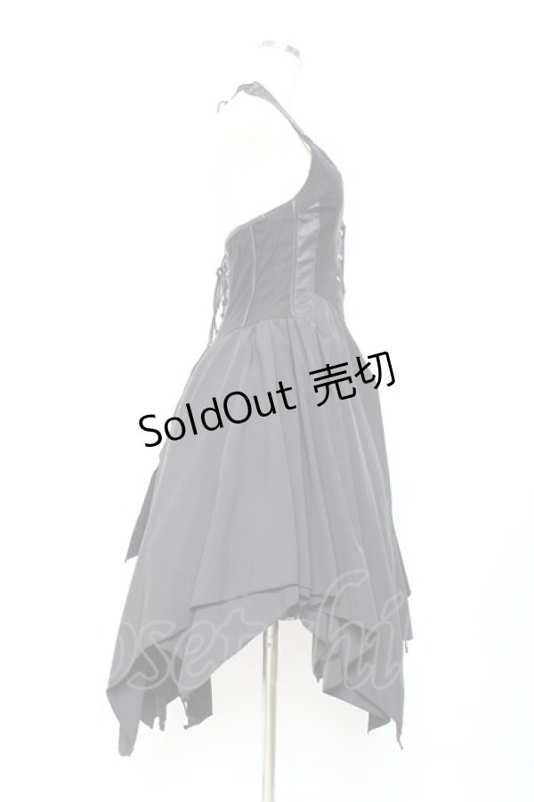 画像4: Ozz Croce / イレギュラーホルターワンピース  黒 Y-25-11-05-136-OO-OP-SZ-ZY (4)