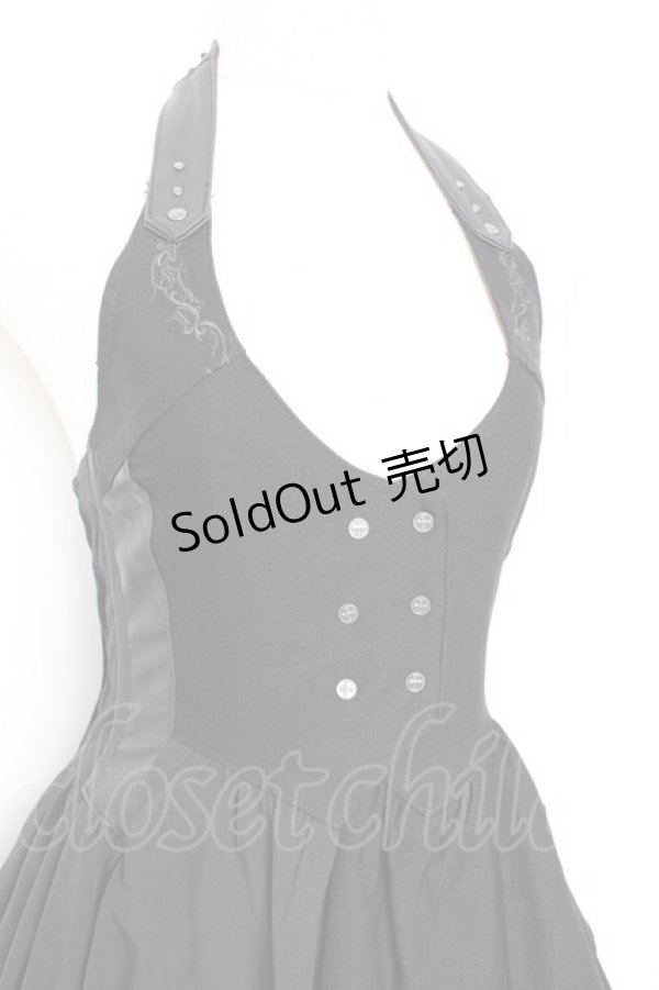 画像5: Ozz Croce / イレギュラーホルターワンピース  黒 Y-25-11-05-136-OO-OP-SZ-ZY (5)