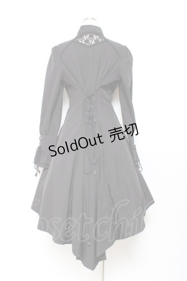 画像3: Ozz oneste / レースフリルシャツワンピース  黒 Y-25-11-05-137-OO-JA-SZ-ZY (3)