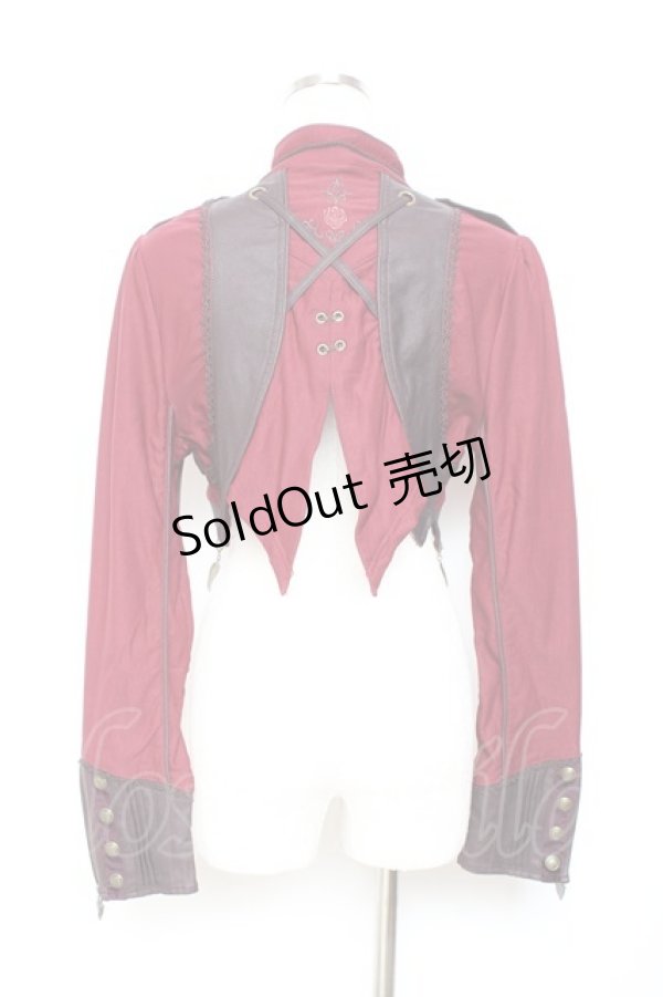 画像2: Ozz oneste / ナポレオン風ショートジャケット  赤 Y-25-11-05-146-OO-JA-SZ-ZY (2)