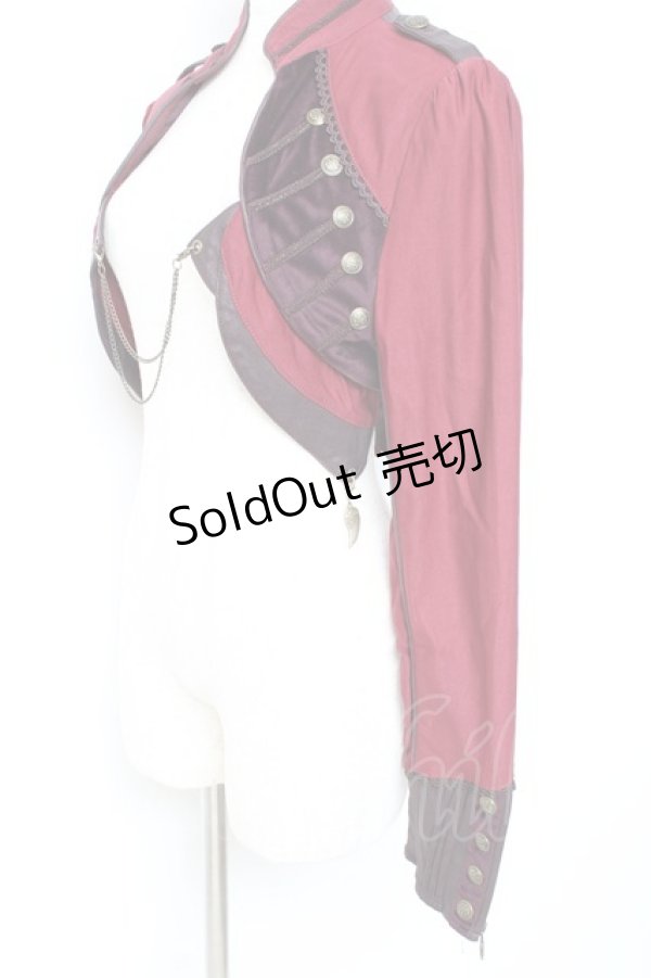 画像3: Ozz oneste / ナポレオン風ショートジャケット  赤 Y-25-11-05-146-OO-JA-SZ-ZY (3)