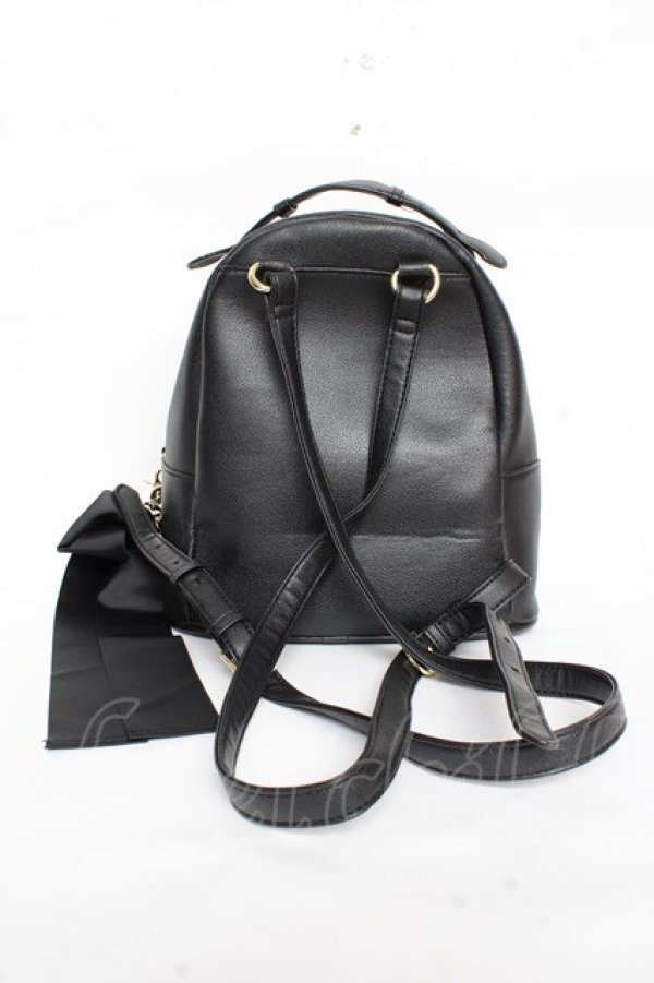 画像2: Maison de FLEUR / Maison de FLEUR×Sanrio クロミ リボンリュック  ブラック Y-25-11-05-023-LO-BG-SZ-ZY (2)