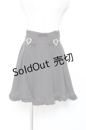 画像: Rojita / ハートビジュバックルフレアスカート F 黒 Y-25-11-05-149-LO-SK-SZ-ZY