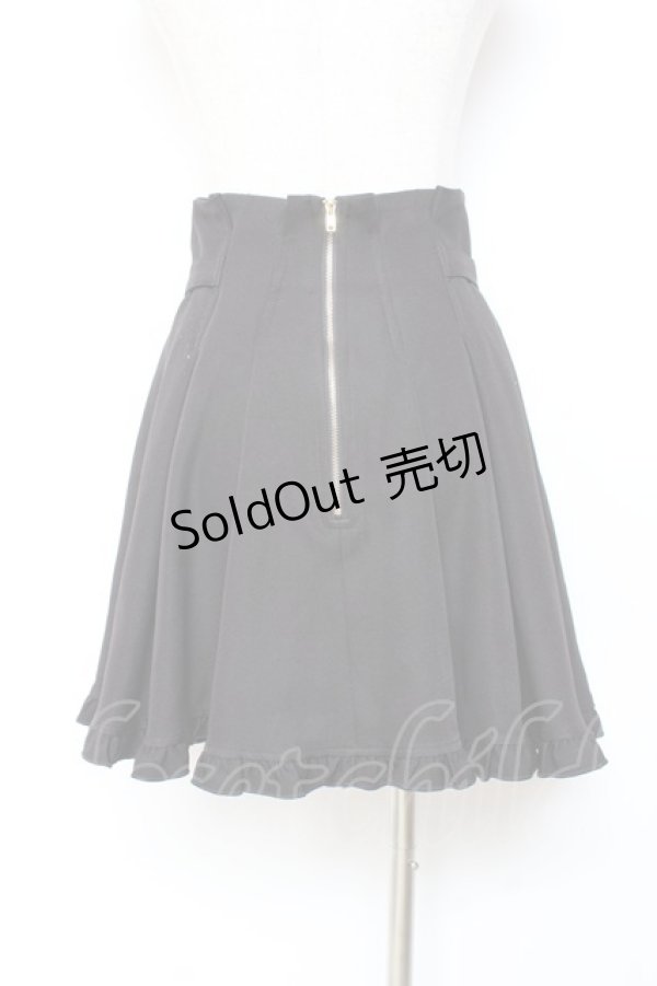 画像2: Rojita / ハートビジュバックルフレアスカート F 黒 Y-25-11-05-149-LO-SK-SZ-ZY (2)