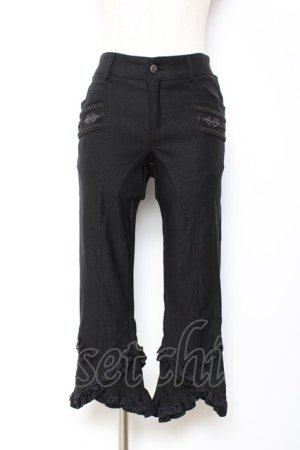 画像: Rozen Kavalier / ポケットブレード入り七分丈パンツ  黒 Y-25-11-05-150-OO-PA-SZ-ZY