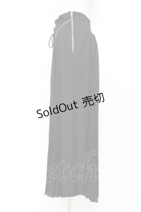 画像2: Rozen Kavalier / プリーツ袴ワイドパンツ  黒 Y-25-11-05-151-OO-PA-SZ-ZY (2)