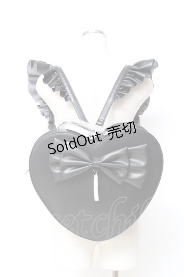 画像1: DearMyLove / エンジェルフリル3wayリボンハート  黒 Y-25-11-05-024-EL-BG-SZ-ZY (1)