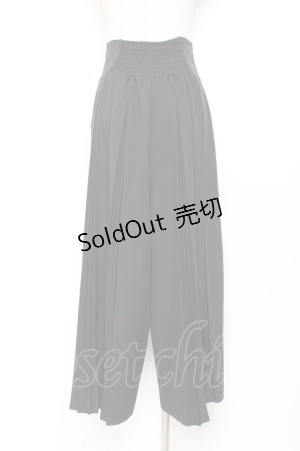 画像3: Rozen Kavalier / プリーツ袴ワイドパンツ  黒 Y-25-11-05-151-OO-PA-SZ-ZY (3)