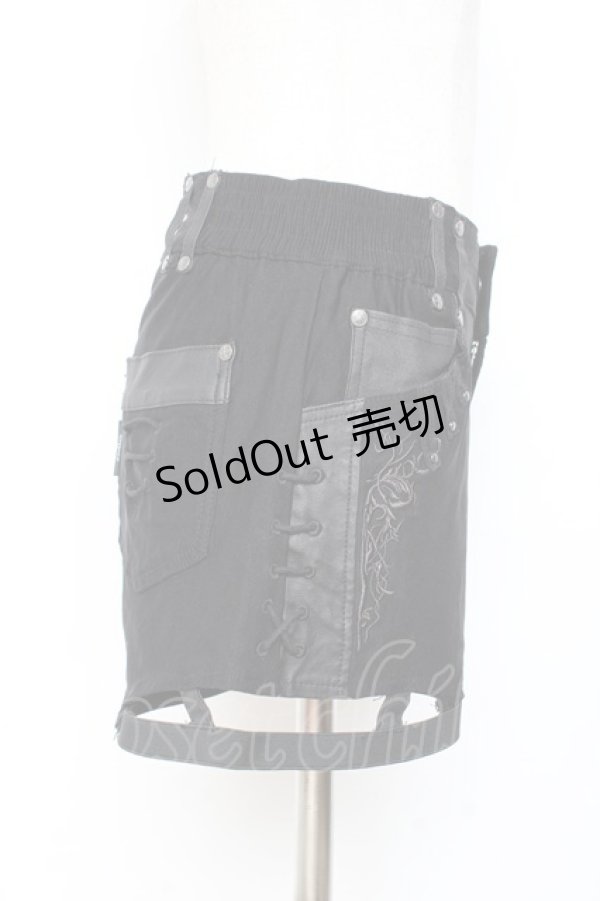 画像4: Ozz Croce / チェーン付きショートパンツ  黒 Y-25-11-05-152-OO-PA-SZ-ZY (4)