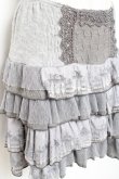 画像3: OZZ ANGELO / プリント入りドットティアードスカート  グレー Y-25-11-05-153-OO-SK-SZ-ZY (3)