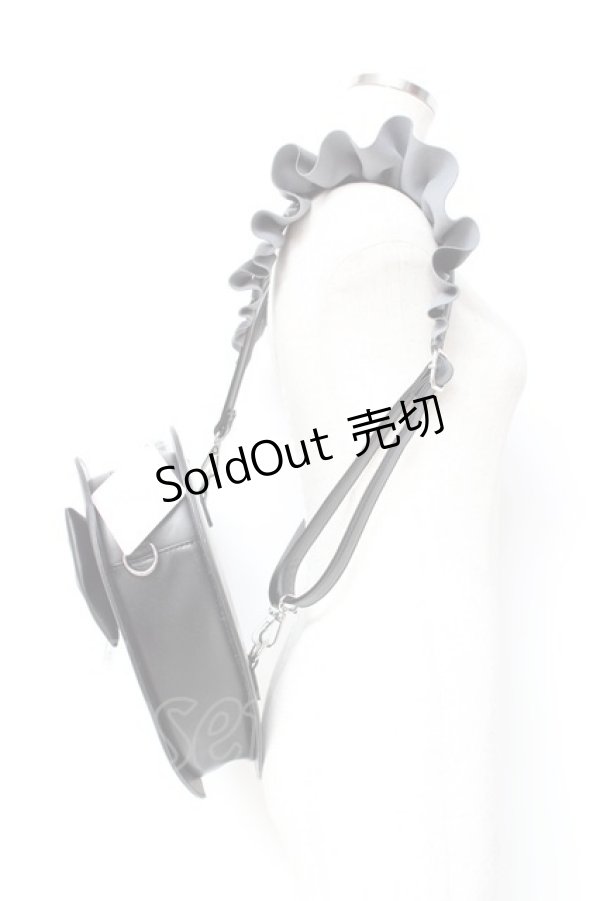 画像2: DearMyLove / エンジェルフリル3wayリボンハート  黒 Y-25-11-05-024-EL-BG-SZ-ZY (2)