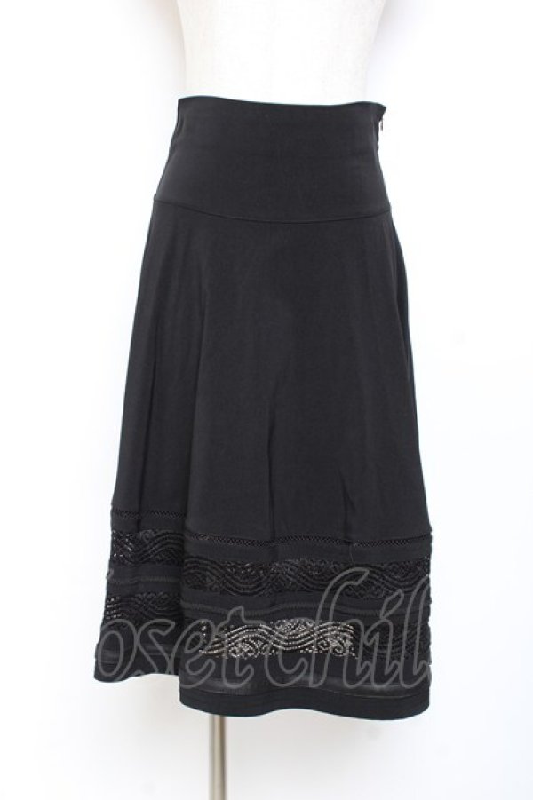 画像5: Ozz Croce / オーバースカート付きスカート  黒 Y-25-11-05-154-OO-SK-SZ-ZY (5)