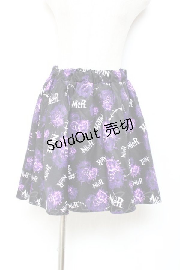 画像1: NieR Clothing / NieR MINI　スカート F パープル Y-25-11-05-157-PU-SK-SZ-ZY (1)