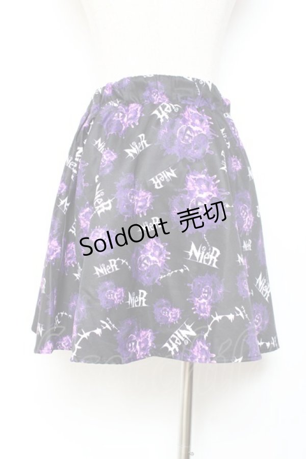 画像2: NieR Clothing / NieR MINI　スカート F パープル Y-25-11-05-157-PU-SK-SZ-ZY (2)