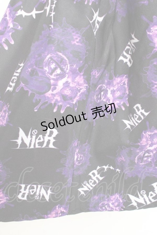 画像3: NieR Clothing / NieR MINI　スカート F パープル Y-25-11-05-157-PU-SK-SZ-ZY (3)