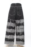 画像2: ANOTHER SELF / ダメージデニムパンツ M 黒×グレー Y-25-11-05-158-PU-PA-SZ-ZY (2)