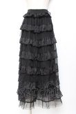 画像1: axes femme / チュールティアードスカート F 黒 Y-25-11-05-160-AX-SK-SZ-ZY (1)