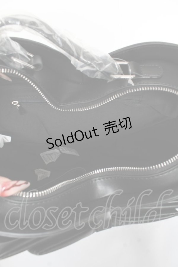 画像4: DearMyLove / エンジェルフリル3wayリボンハート  黒 Y-25-11-05-024-EL-BG-SZ-ZY (4)