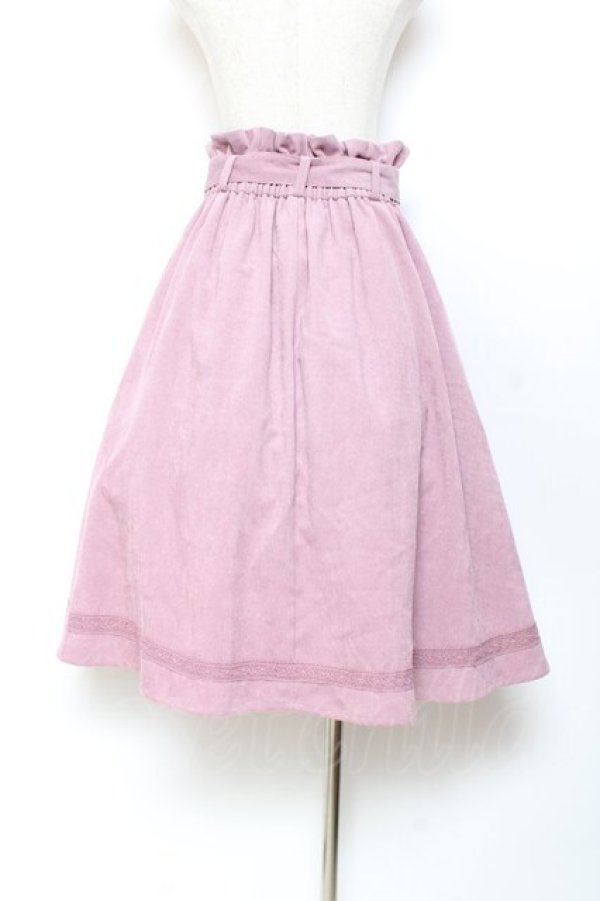 画像2: axes femme / コーデュロイミドルスカート M ピンク Y-25-11-05-166-AX-SK-SZ-ZY (2)