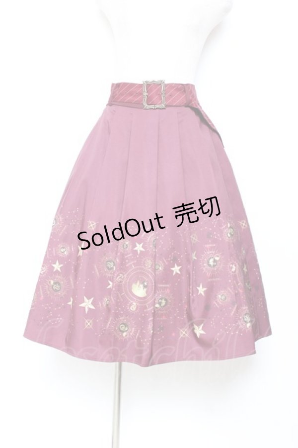 画像1: axes femme / ハリー・ポッター/ベルト付スカート F ワイン Y-25-11-05-168-AX-SK-SZ-ZY (1)