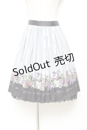 画像: axes femme POETIQUE / リボン付ヴァンダンジュスカート M 黒 Y-25-11-05-169-AX-PA-SZ-ZY