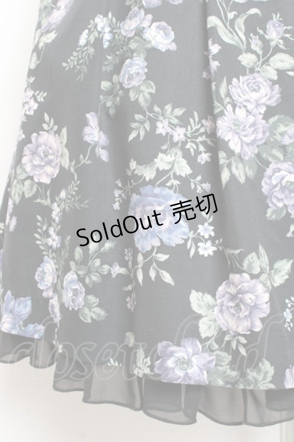 画像3: axes femme / 花柄タックスカート M ワイン Y-25-11-05-171-AX-SK-SZ-ZY (3)