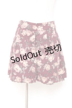 画像: axes femme / スウェード調キュロット M ワイン Y-25-11-05-173-AX-PA-SZ-ZY