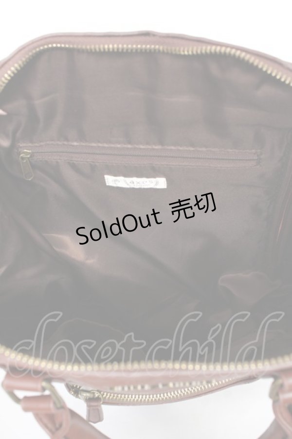 画像3: axes femme / 型押し２ＷＡＹリュック  茶 Y-25-11-05-026-AX-BG-SZ-ZY (3)