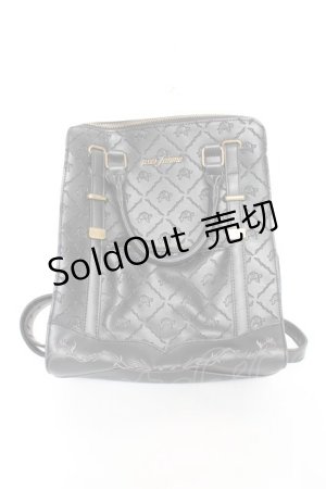 画像: axes femme / 型押し２ＷＡＹリュック  黒 Y-25-11-05-027-AX-BG-SZ-ZY