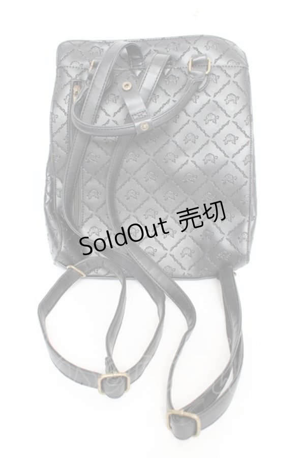 画像2: axes femme / 型押し２ＷＡＹリュック  黒 Y-25-11-05-027-AX-BG-SZ-ZY (2)