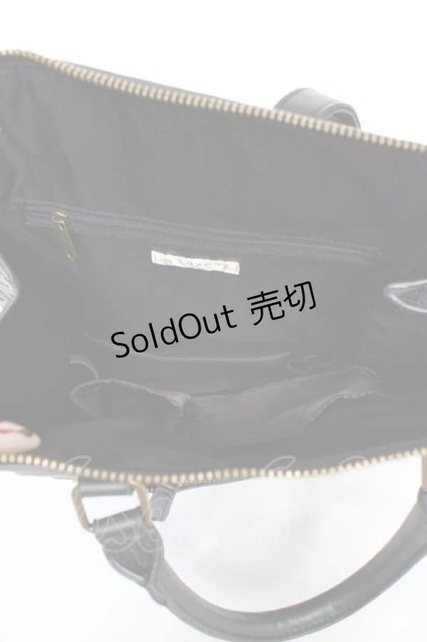 画像3: axes femme / 型押し２ＷＡＹリュック  黒 Y-25-11-05-027-AX-BG-SZ-ZY (3)