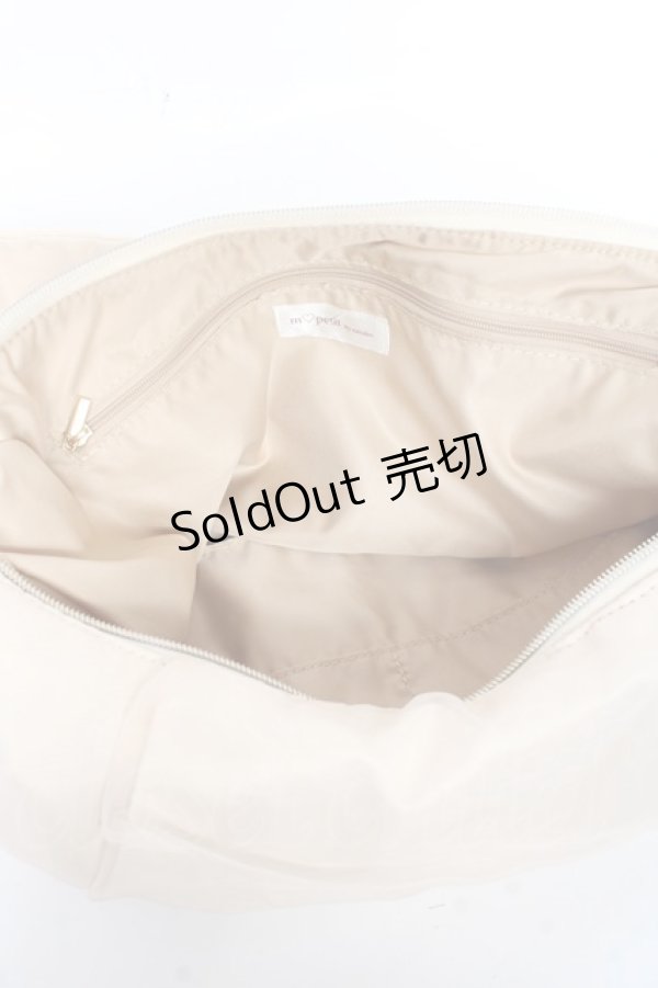 画像2: 【SALE】m petit by misako / リボンチャーム付きショルダーバッグ  中白 Y-25-11-05-030-LO-BG-SZ-ZT308 (2)