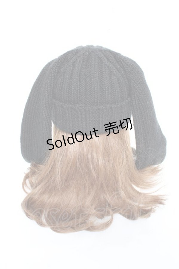 画像3: REFLEM / 安全ピン付きうさ耳ニットキャップ F ブラック Y-25-11-05-036-PU-AC-SZ-ZY (3)