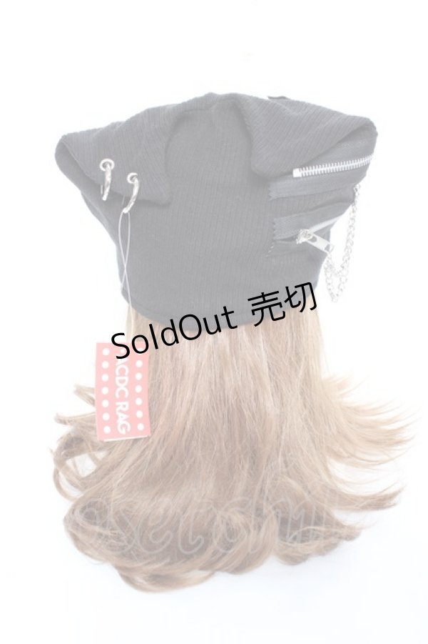 画像3: ACDC RAG / 冥闇ネコミミクロスハット  黒 Y-25-11-05-037-PU-AC-SZ-ZY (3)