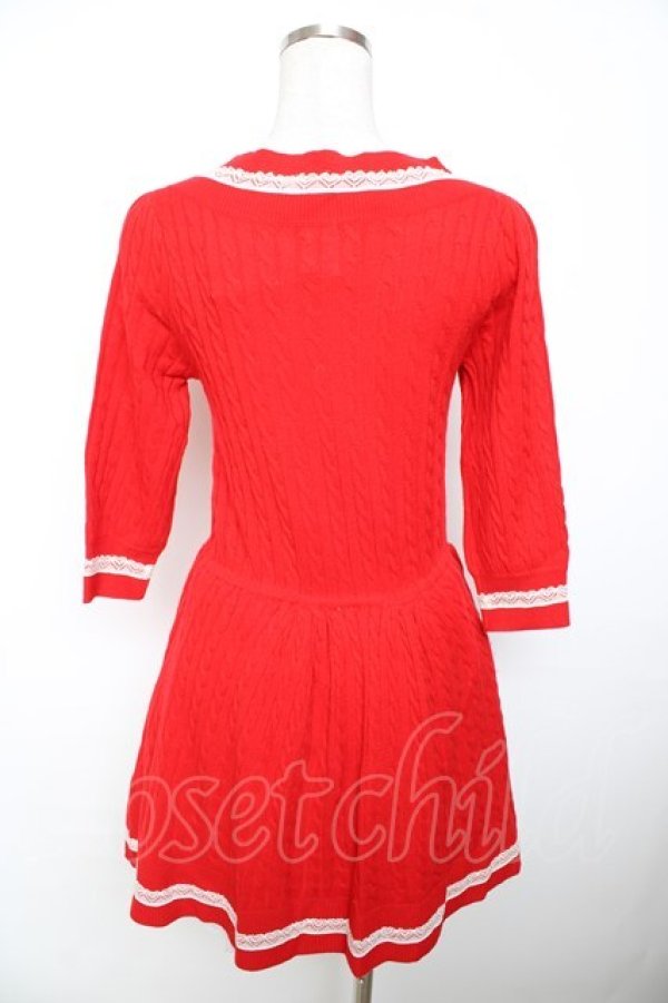 画像2: Swankiss /ニットフレアワンピース   Y-25-11-06-044-CA-OP-SZ-ZY (2)