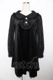 画像1: Secret Honey / レース袖ベロアワンピース 2 黒 Y-25-11-06-049-CA-OP-SZ-ZY (1)