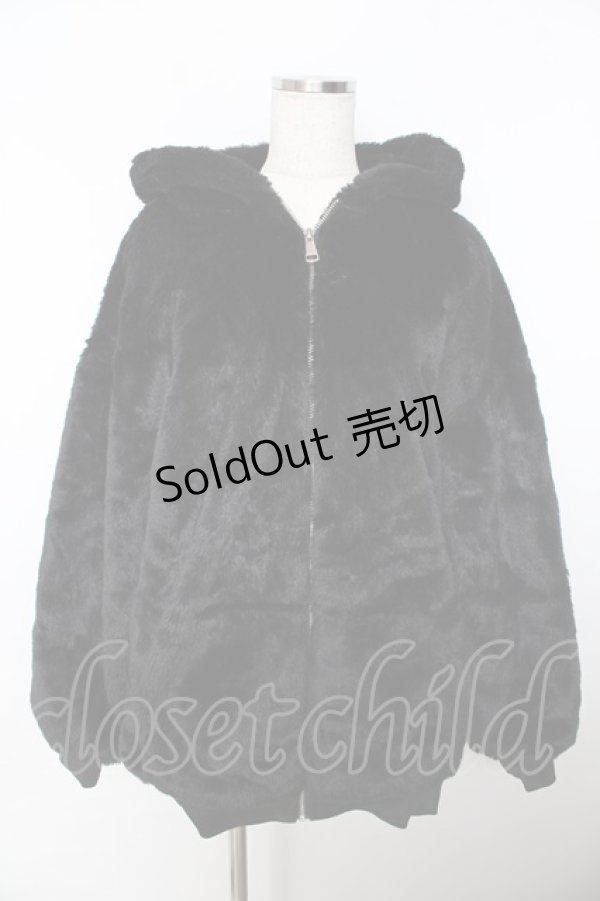 画像1: axes femme / ファーパーカー  黒 Y-25-11-06-053-AX-CO-AS-ZY (1)