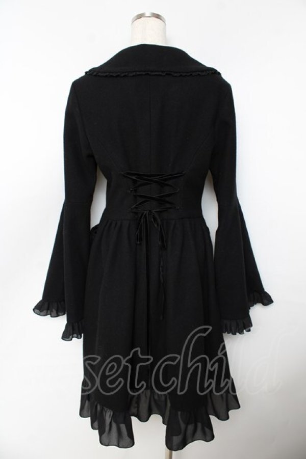 画像2: ATELIER PIERROT / 姫袖コート  黒 Y-25-11-06-059-EL-CO-AS-ZY (2)