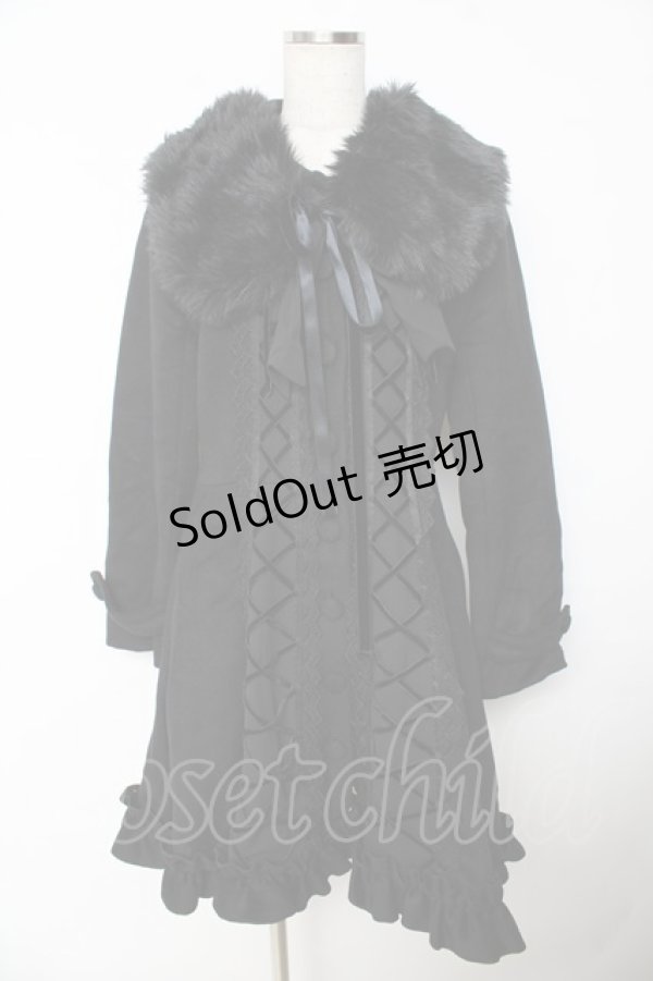 画像1: ATELIER PIERROT / Lunar Lattice Coat -Princess Sleeves-  黒 Y-25-11-06-060-EL-CO-SZ-ZY (1)