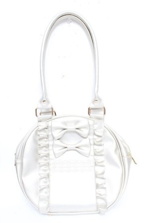 画像: axes femme kawaii / ツインリボンラウンドハンドバッグ  シルバー Y-25-11-06-008-AX-BG-SZ-ZY