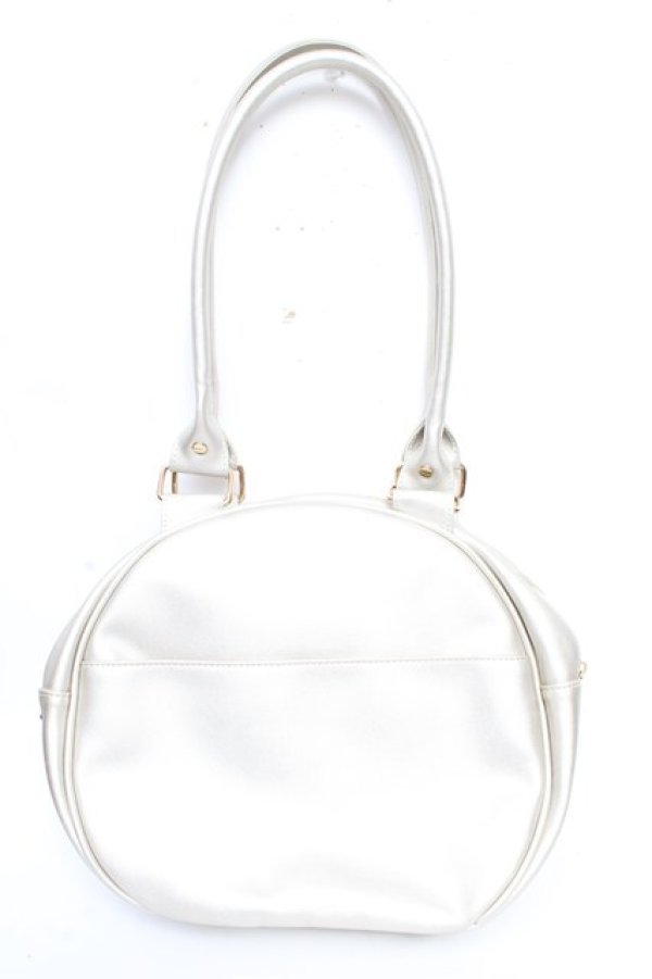 画像2: axes femme kawaii / ツインリボンラウンドハンドバッグ  シルバー Y-25-11-06-008-AX-BG-SZ-ZY (2)