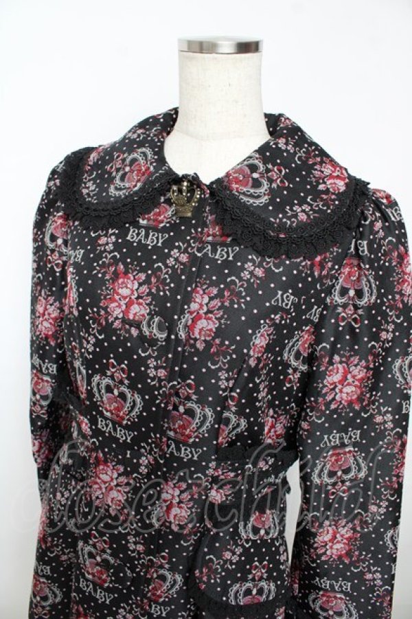 画像3: BABY,THE STARS SHINE BRIGHT / 王冠ゴブランコート  黒 Y-25-11-06-064-BA-CO-SZ-ZY (3)