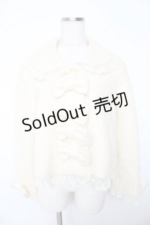 画像: BABY,THE STARS SHINE BRIGHT / Teddy Ribbonショートジャケット  オフ Y-25-11-06-065-BA-CO-AS-ZY