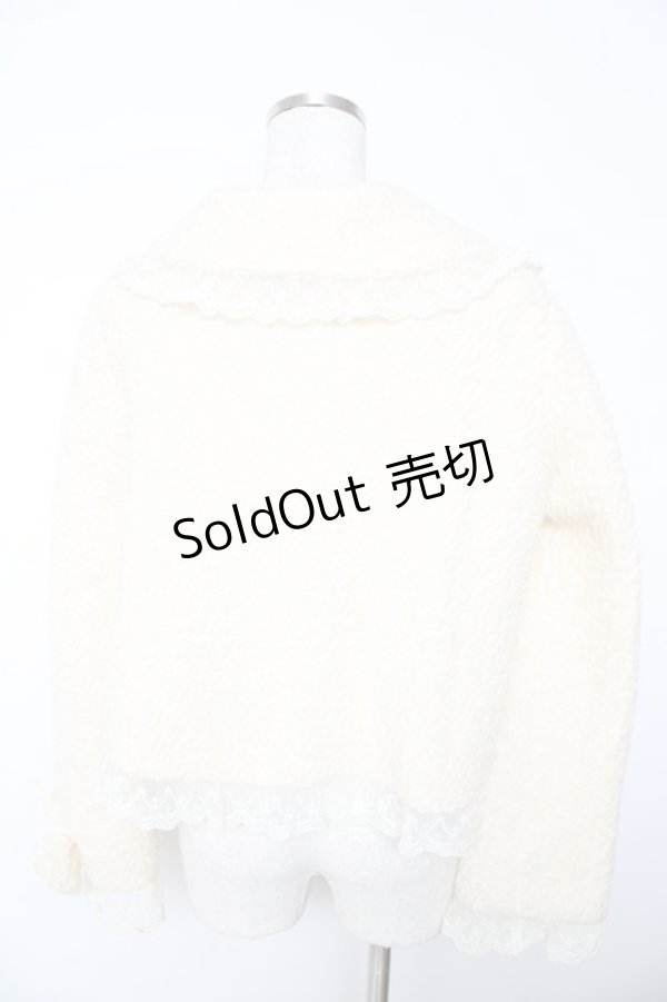 画像2: BABY,THE STARS SHINE BRIGHT / Teddy Ribbonショートジャケット  オフ Y-25-11-06-065-BA-CO-AS-ZY (2)