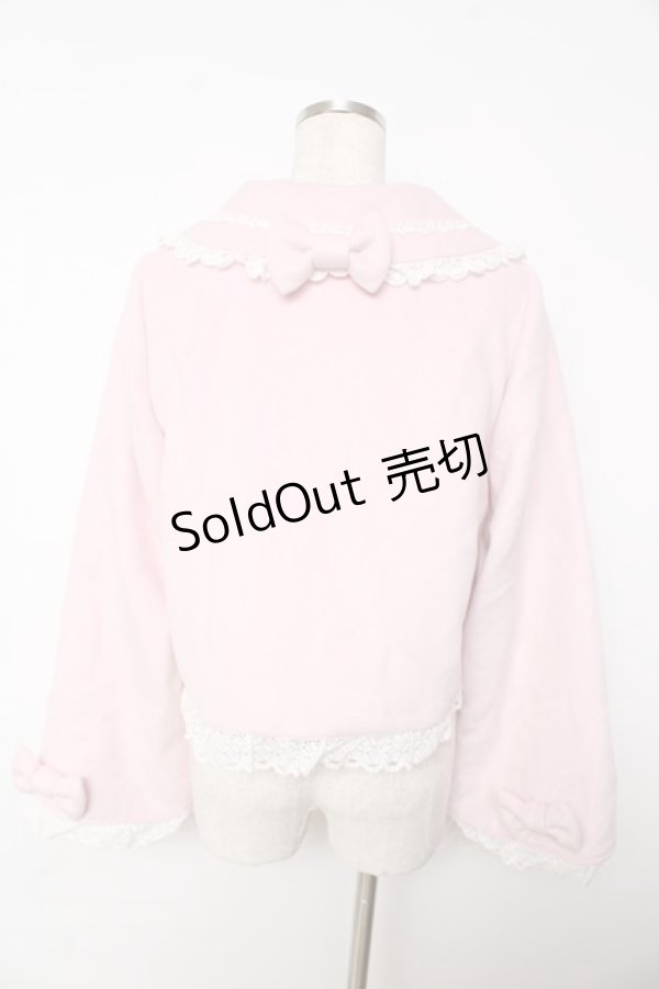 画像2: BABY,THE STARS SHINE BRIGHT / クララリボンショートジャケット - ピンク Y-25-11-06-066-BA-CO-SZ-ZY (2)