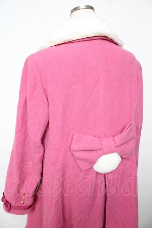画像4: Angelic Pretty / Twinkle Bearコート  濃いピンク Y-25-11-06-076-AP-CO-SZ-ZY (4)