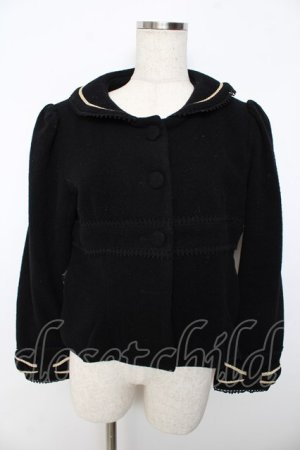 画像: ALICE and the PIRATES / ソフィアショートコート  黒 Y-25-11-06-081-PA-JA-SZ-ZY