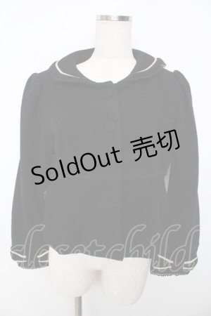 画像: ALICE and the PIRATES / ソフィアショートコート  黒 Y-25-11-06-081-PA-JA-SZ-ZY